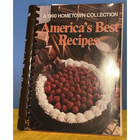 America’s Best Recipes - A 1990 Hometown Collection  - 336 Pages Spiral Cookbook - Picture 1 of 8